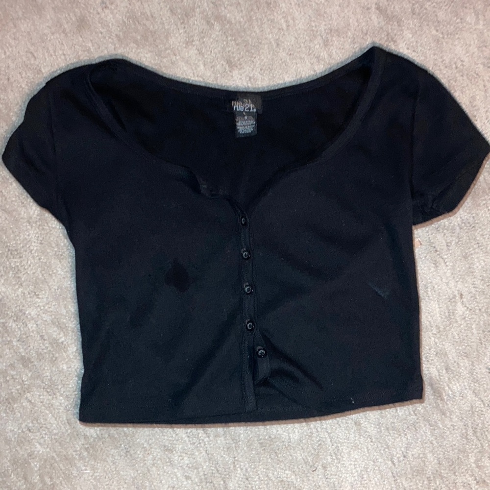 Button down black shirt